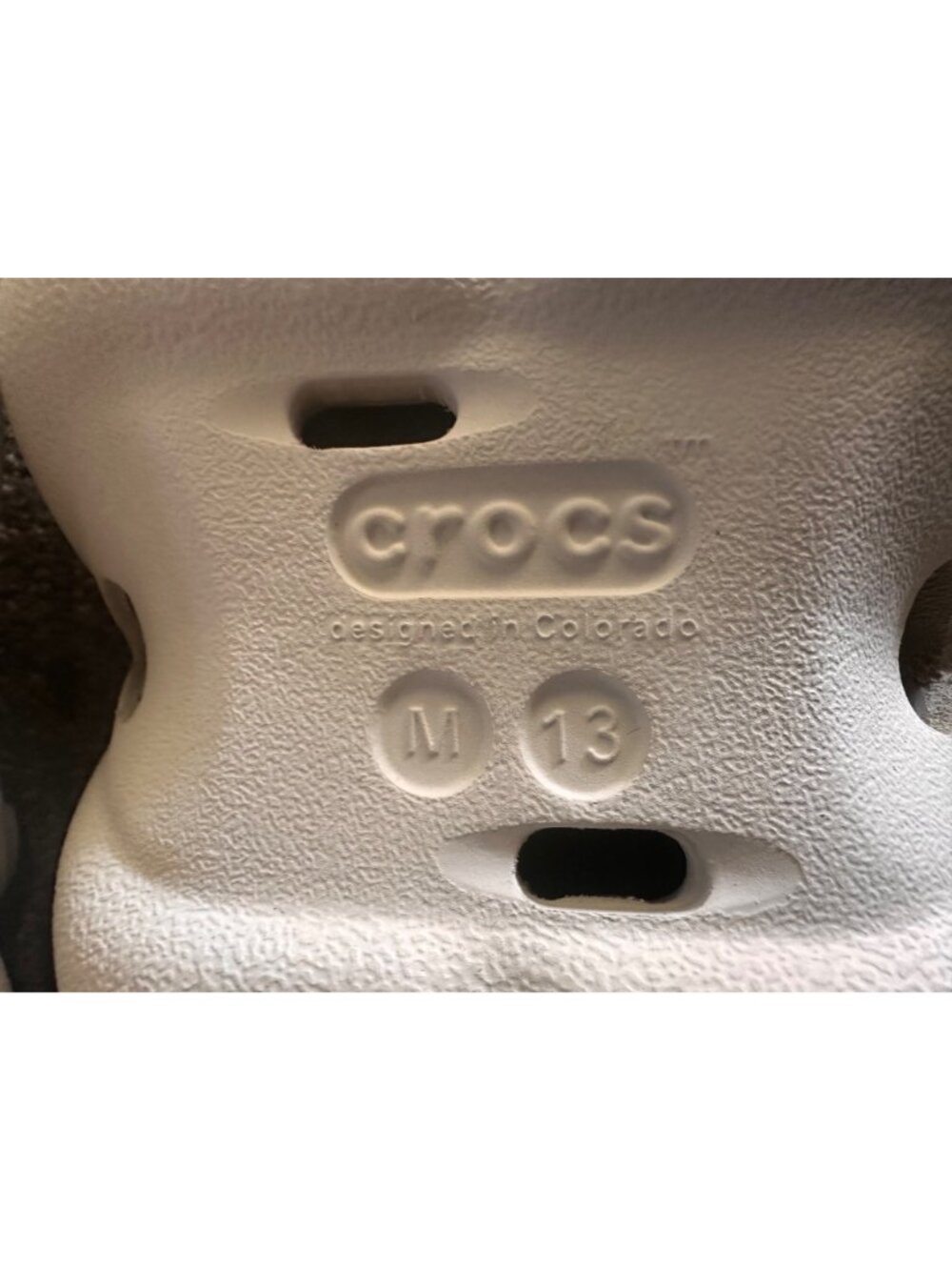 CROCS Platform Echo Clog Mens 13 Beige Comfort Slip On Workwear Casual Slippers - Picture 8 of 15